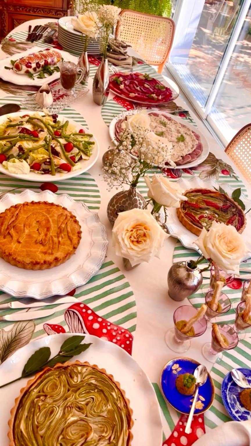 Mesa de evento preparada pela Fazenda Artesanal
