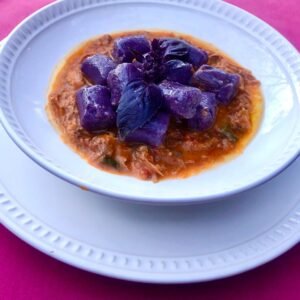 Gnocchi de Batata doce Roxa