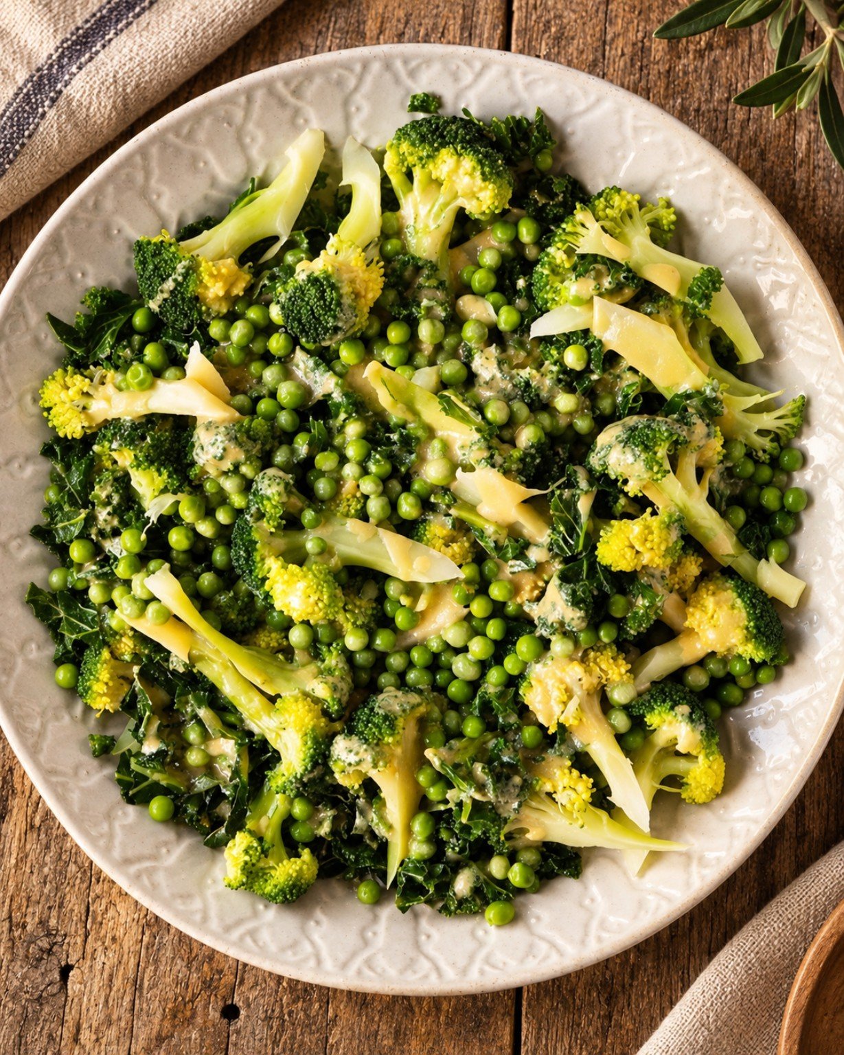 Legumes verdes crocantes